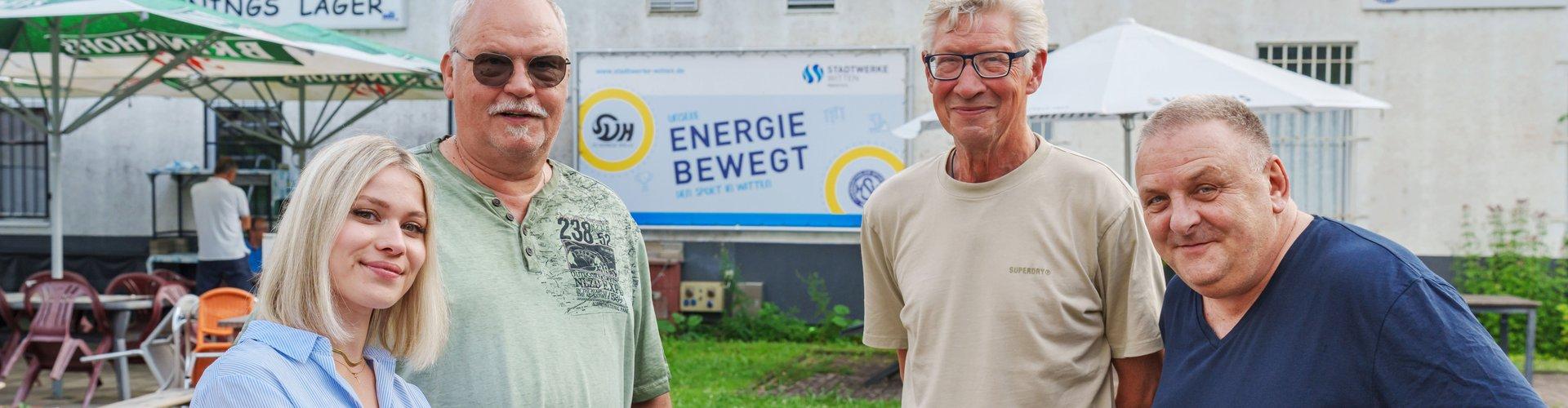 Im Bild (von links nach rechts): Karl-Heinz Fröhning, Wilfried Wirges, Marcus Hahn sowie Sarah Smigielski. Foto: Volker Wiciok