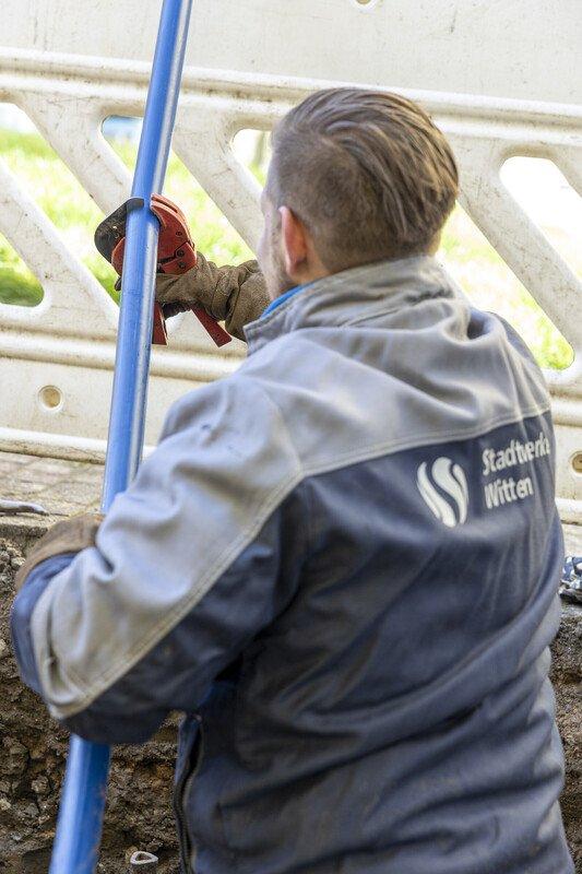 Wartungsarbeiten an der Druckerhöhungsanlage Vormholzer Straße