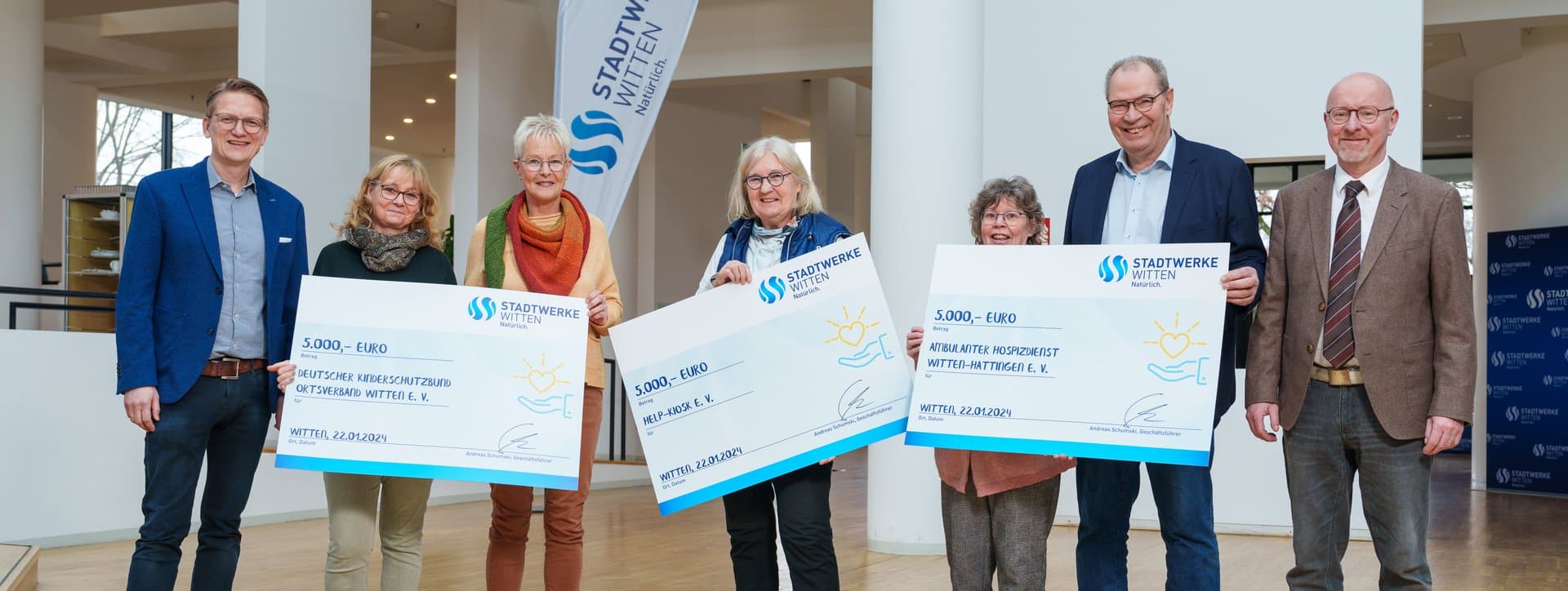 Spendenübergabe Jahreszählerablesung 2023