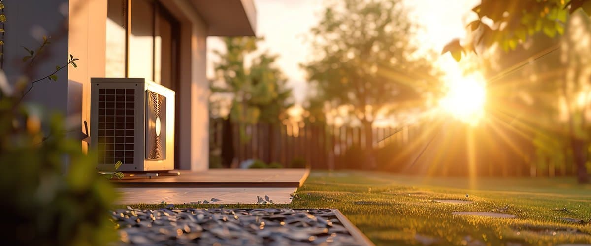 Bildmotiv mit Waermepumpe