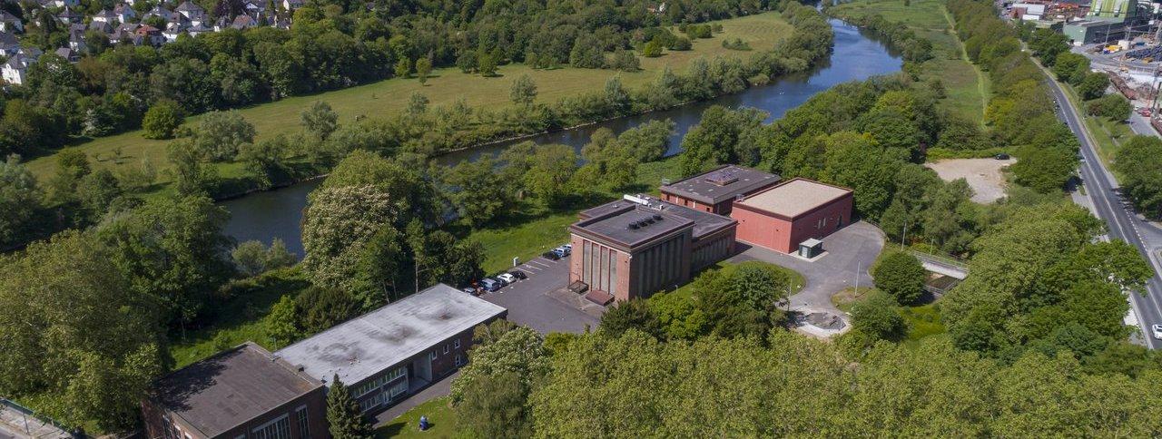 Luftbild des Verbundwasserwerks Witten